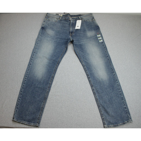 Levis Jeans Mens 42 x 34 Blue 541 Athletic Taper Denim Stretch Medium Wash - Picture 1 of 11